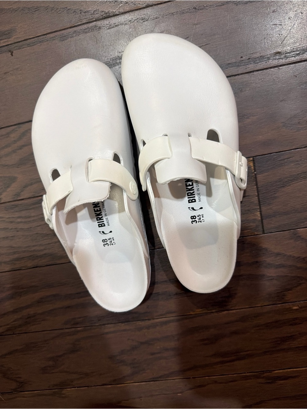 Birkenstock Boston Clogs EVA WhiteProfessional Nursing Lightweight women sz 7